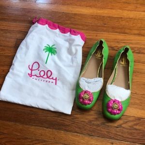 Lilly Pulitzer NWOT dressy flats.  Dust bag